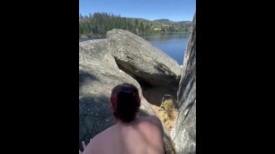 Slut Loves taking Dick at the Lake.