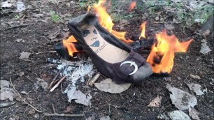 wife burn old ballerinas from friend