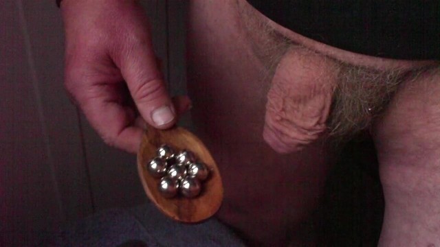 Wooden spoon foreskin with 7 ball bearings