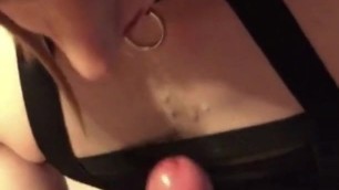 Young sissy sucking daddys cock