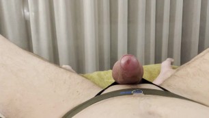Jerking off with a big load cum