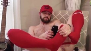 Long red socks whore