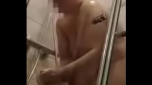 hidden cam - wife in the shower